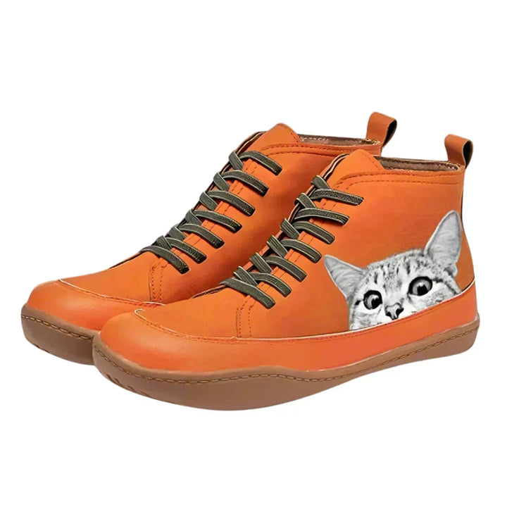 Beverley™ |  PLAYFUL CATS HIGH-TOP SNEAKERS