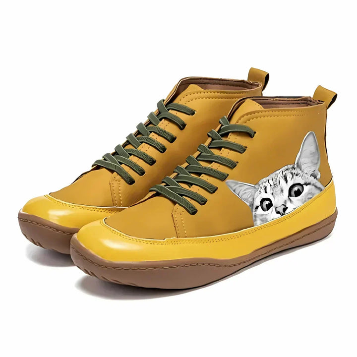 Beverley™ |  PLAYFUL CATS HIGH-TOP SNEAKERS