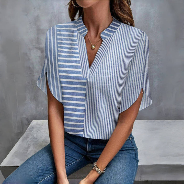 Anne | Lightweight Striped Blouse