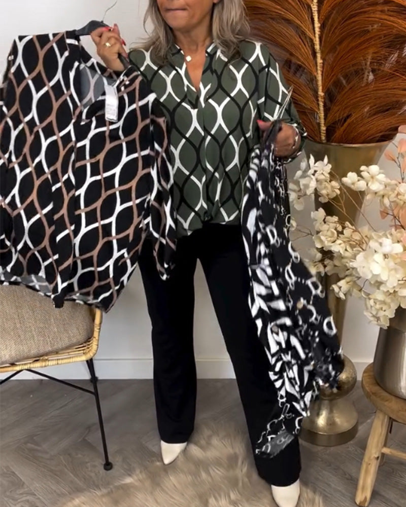 Frances – Blouse with Graphic Print