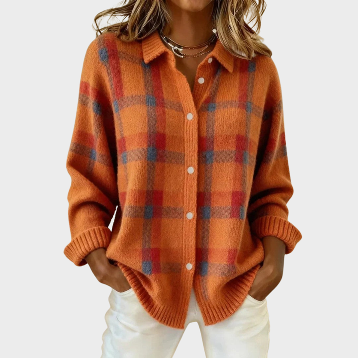 Dorothy™ | Plaid Knit Cardigan