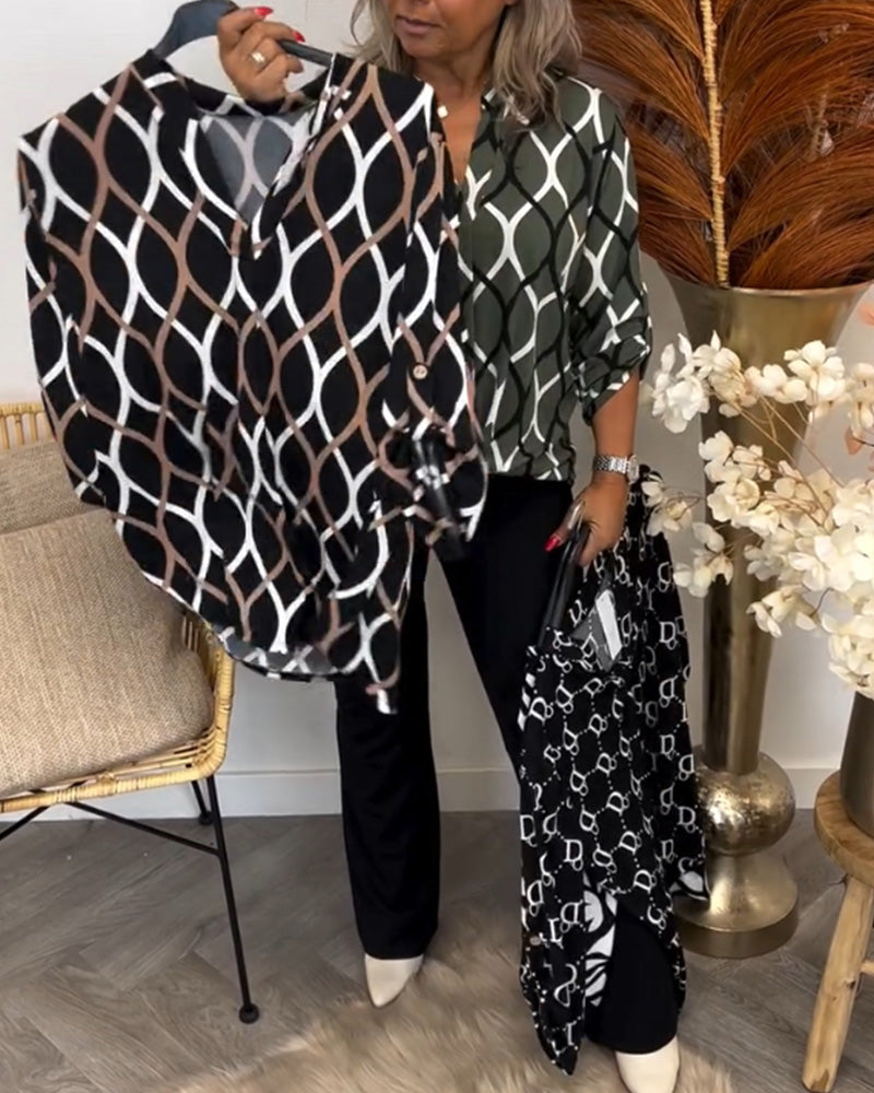 Frances – Blouse with Graphic Print