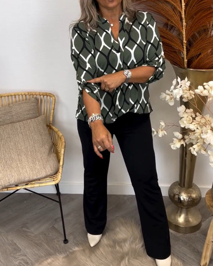 Frances – Blouse with Graphic Print