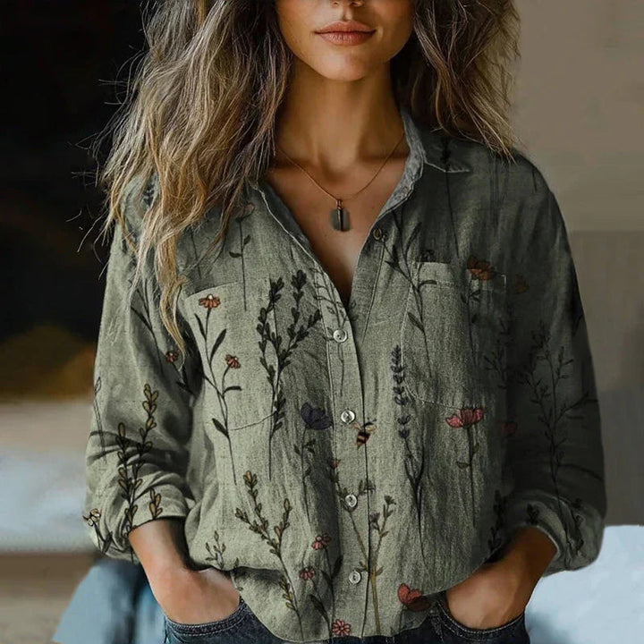 Gloria™ | Vintage Printed Blouse