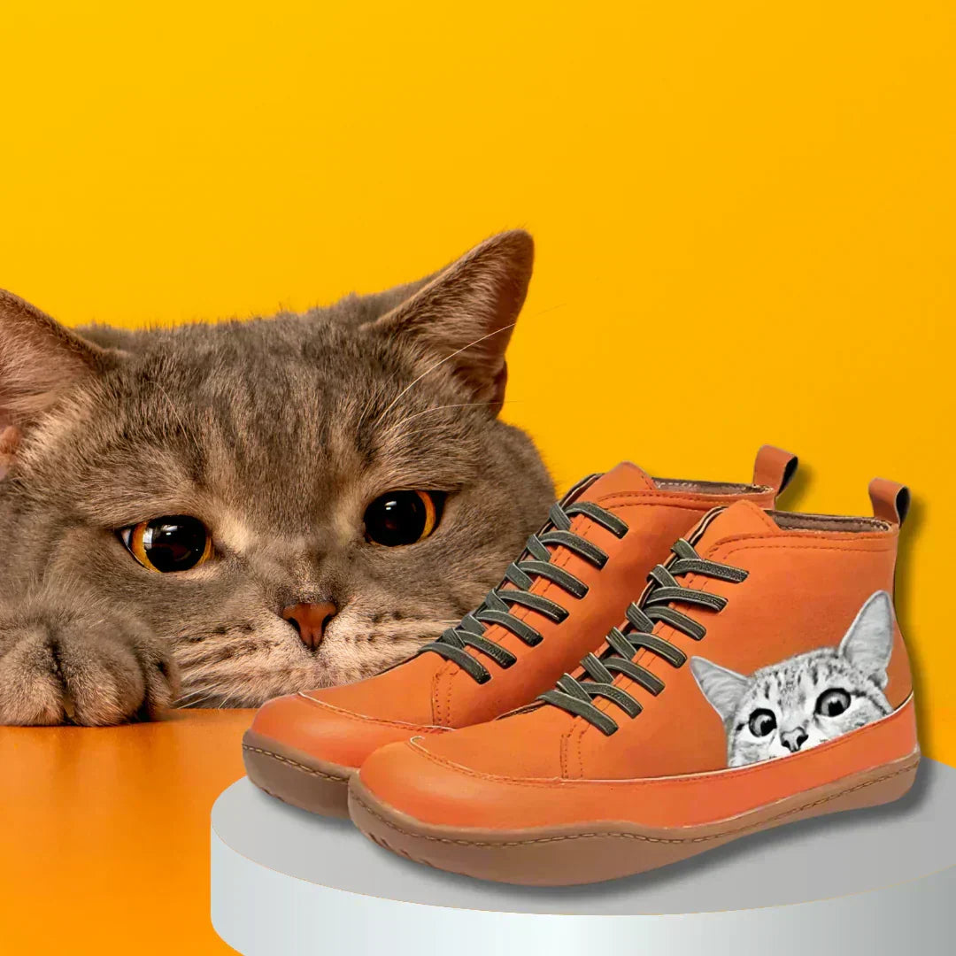 Beverley™ |  PLAYFUL CATS HIGH-TOP SNEAKERS