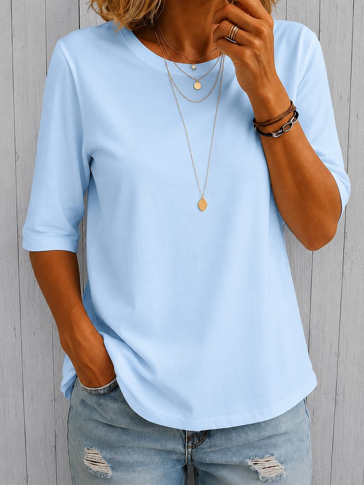 Susan™ | Relaxed Everyday Half-Sleeve Tee