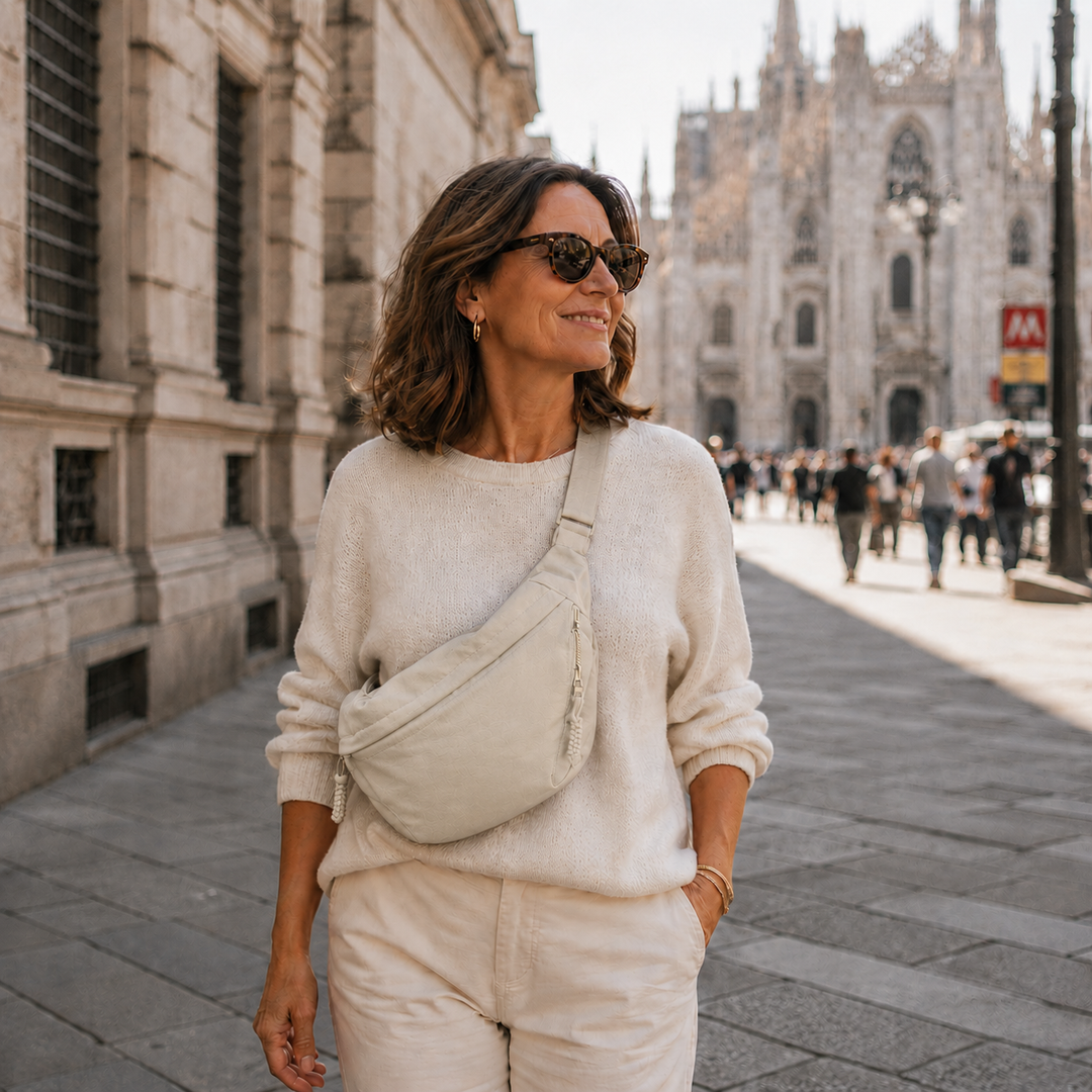 Deborah™ | Beige Shoulder Bag