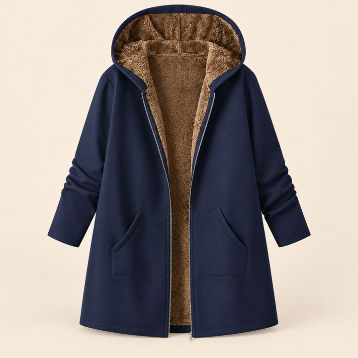 Marilyn™ | Sherpa-Lined Hooded Coat for Cosy Layering