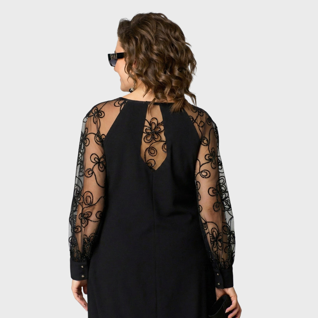 Linda™ | Embroidered Tulle Dress