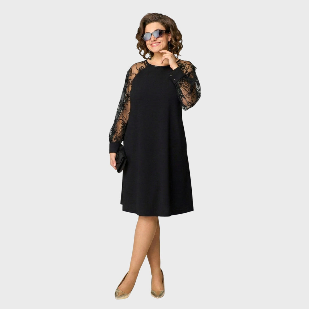 Linda™ | Embroidered Tulle Dress