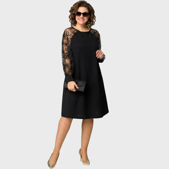 Linda™ | Embroidered Tulle Dress