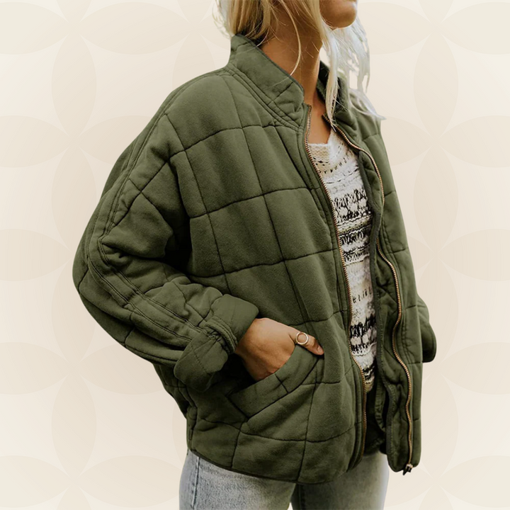 Janet™ |  Soft Quilted Zip Jacket