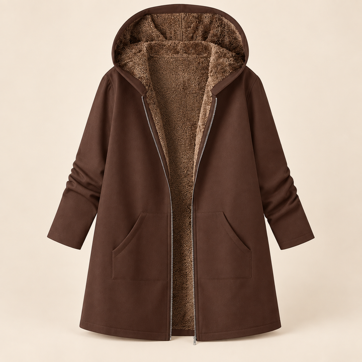 Marilyn™ | Sherpa-Lined Hooded Coat for Cosy Layering
