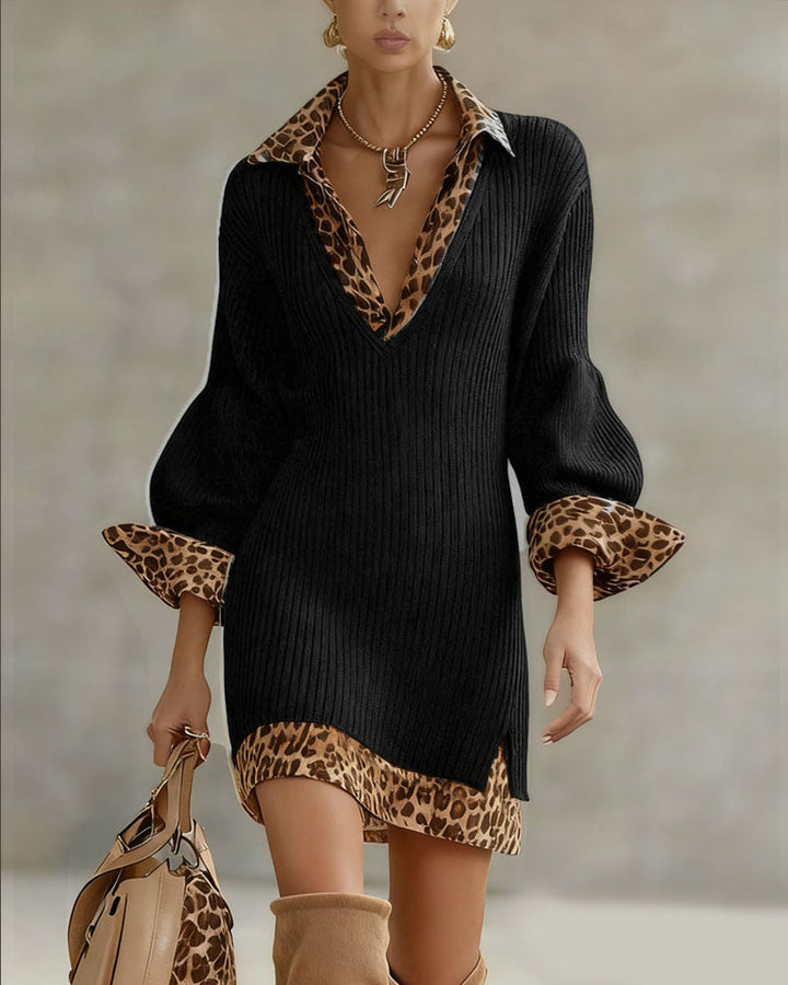 Mary™ | Elegant Leopard Dress