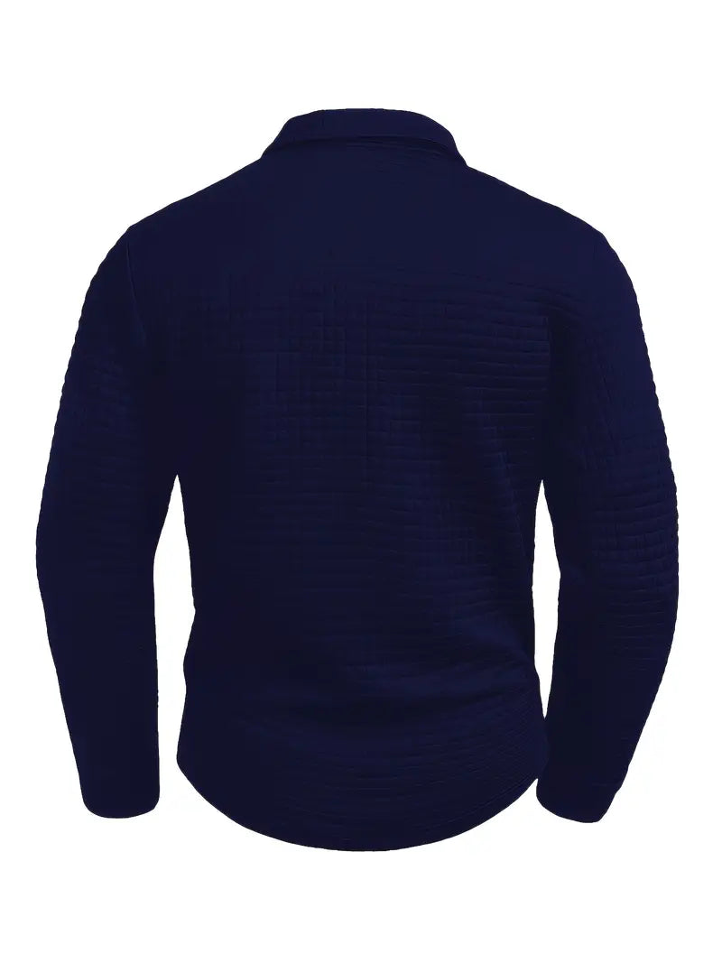 Vincent™ | Modern Long-Sleeve Polo – Relaxed and Refined