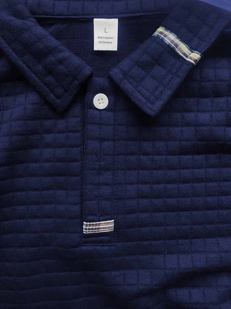Vincent™ | Modern Long-Sleeve Polo – Relaxed and Refined