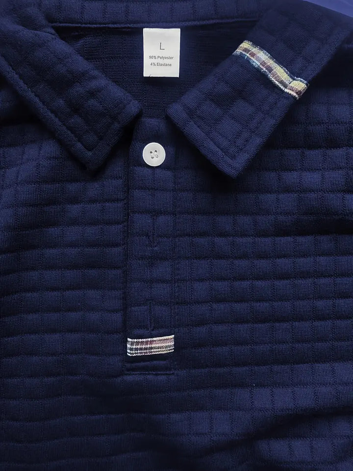 Vincent™ | Modern Long-Sleeve Polo – Relaxed and Refined