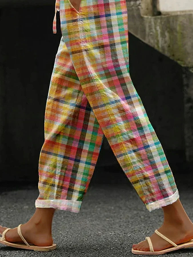 Maureen | Comfortable Checkered Pants