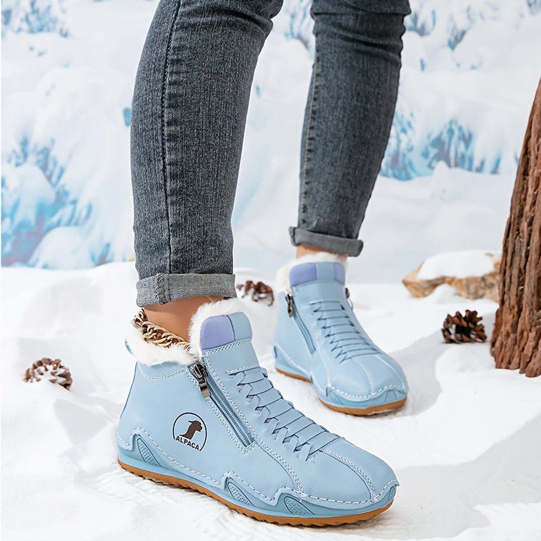 Ruth™ | Cozy Lined Winter Ankle Boots for Women – Easy Zip