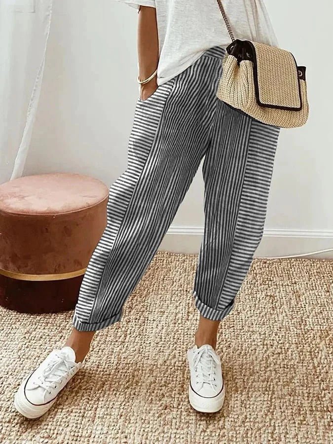 Catherine | Striped Pants