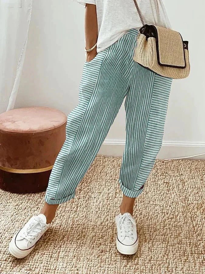 Catherine | Striped Pants