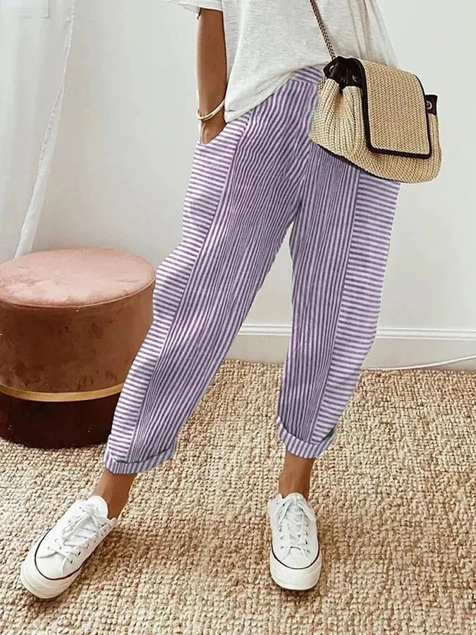 Catherine | Striped Pants