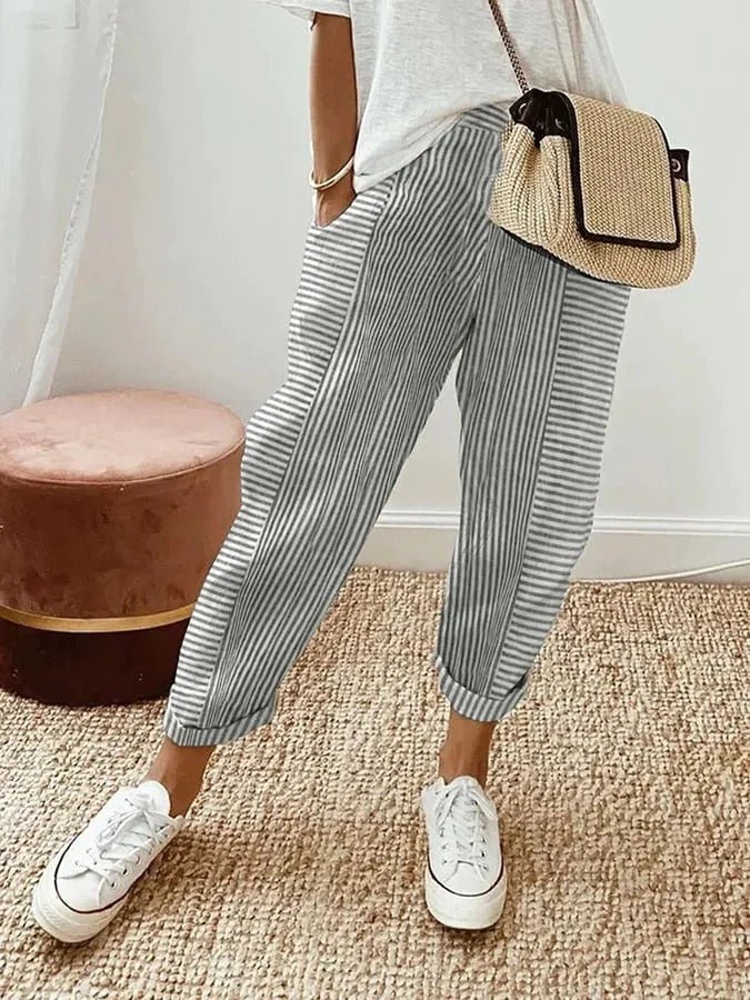 Catherine | Striped Pants