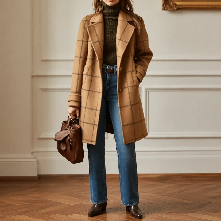 Rosemary™ | Plaid Coat Coralie