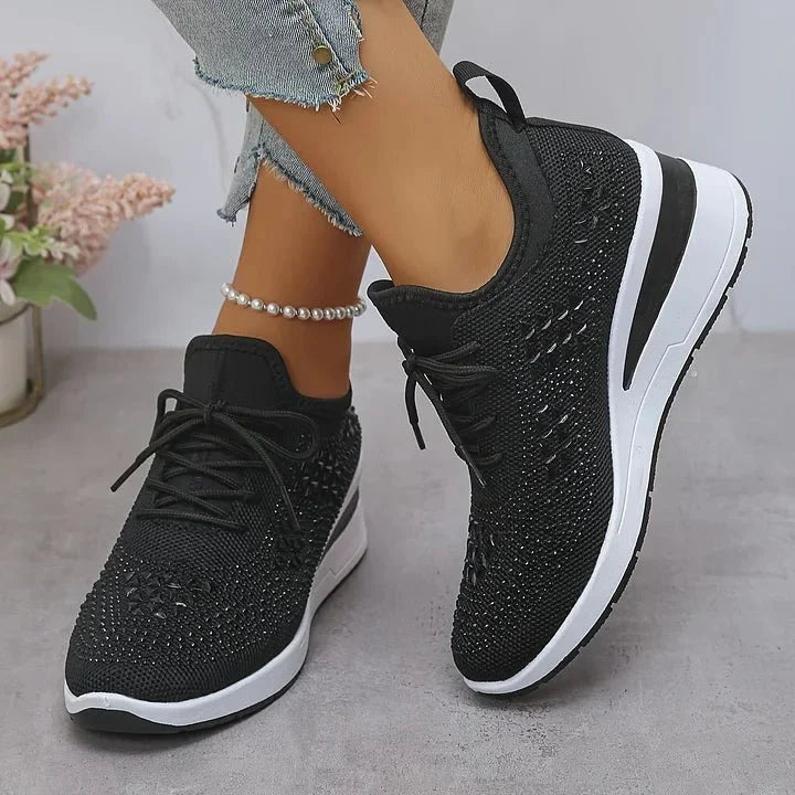 Danielle™ | Comfort Sneakers with Sparkling Stones