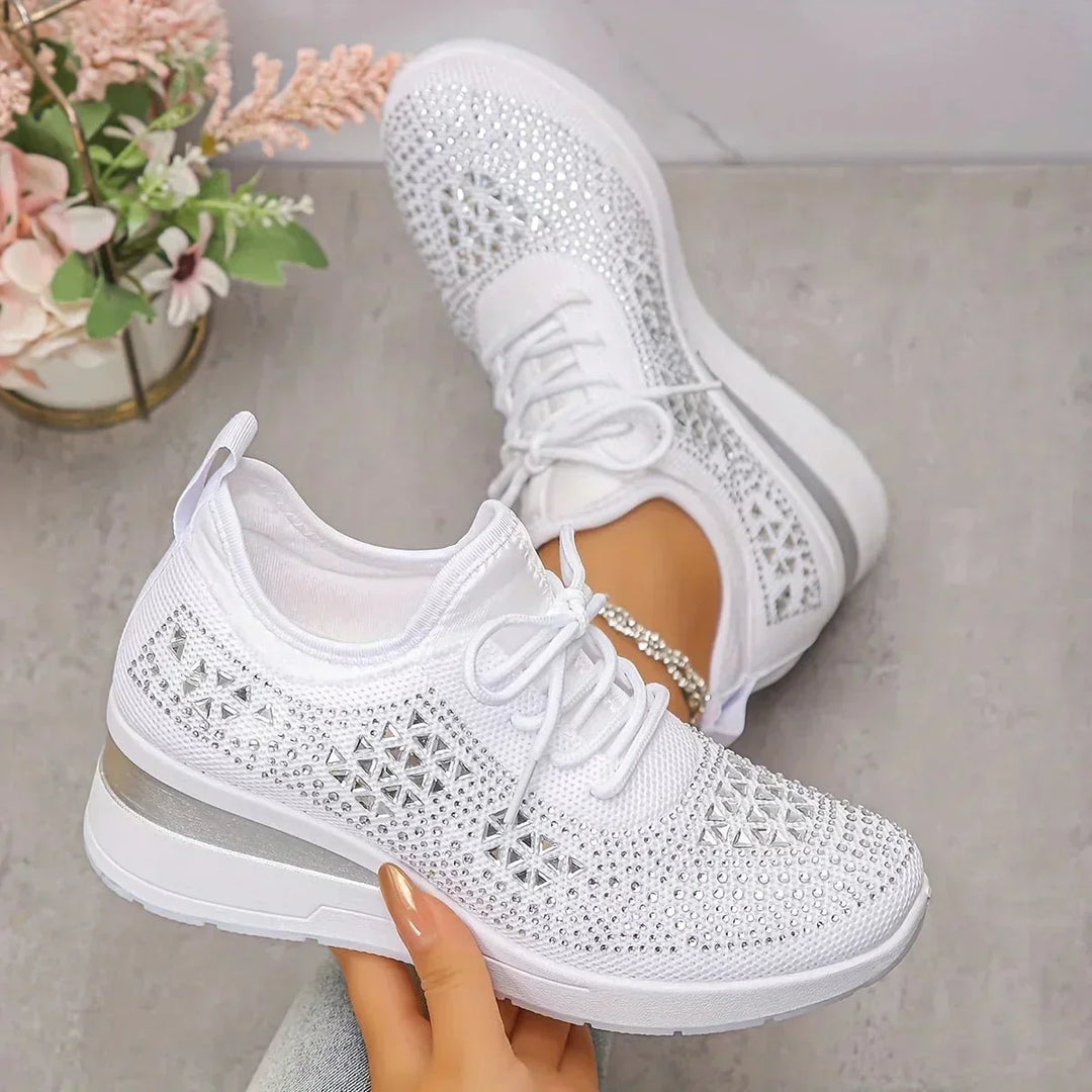 Danielle™ | Comfort Sneakers with Sparkling Stones