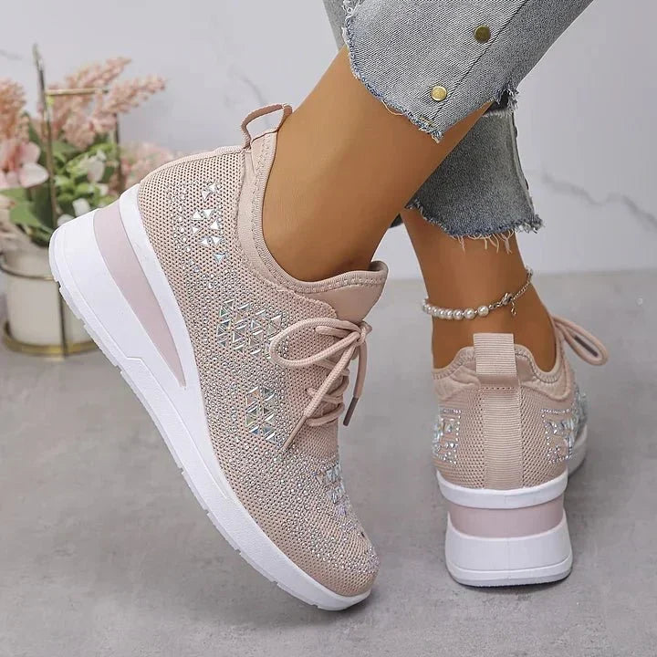 Danielle™ | Comfort Sneakers with Sparkling Stones