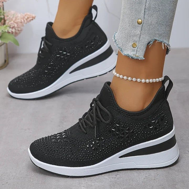 Danielle™ | Comfort Sneakers with Sparkling Stones