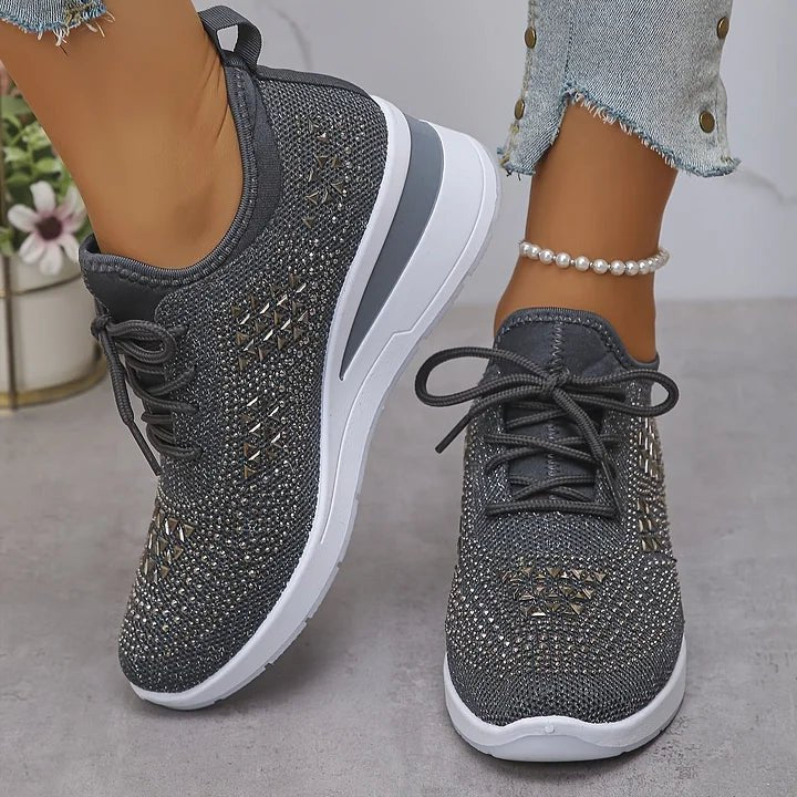 Deborah | Comfort Sneakers with Sparkling Stones