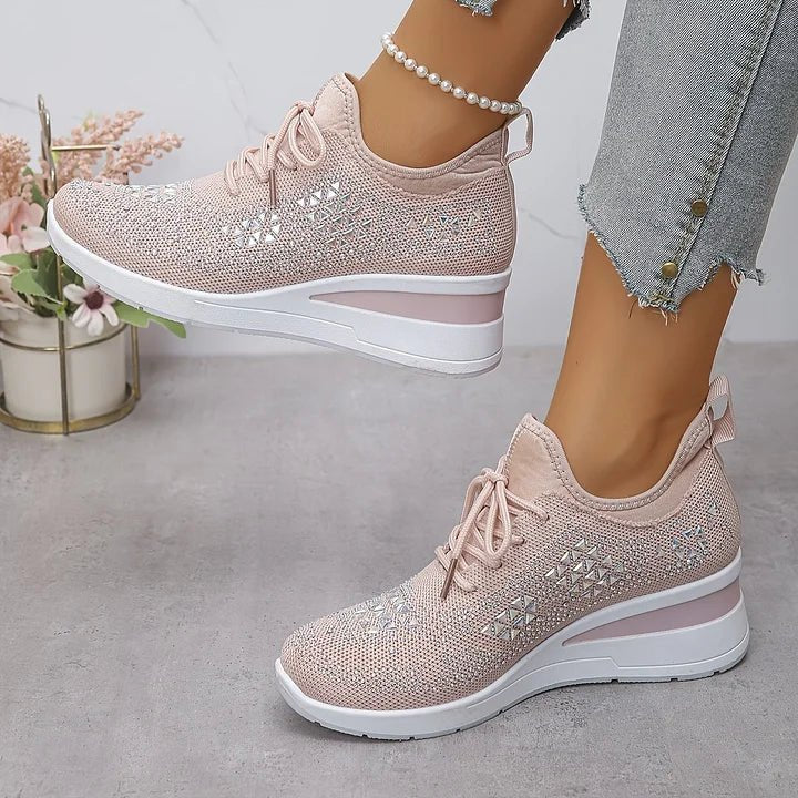 Deborah | Comfort Sneakers with Sparkling Stones