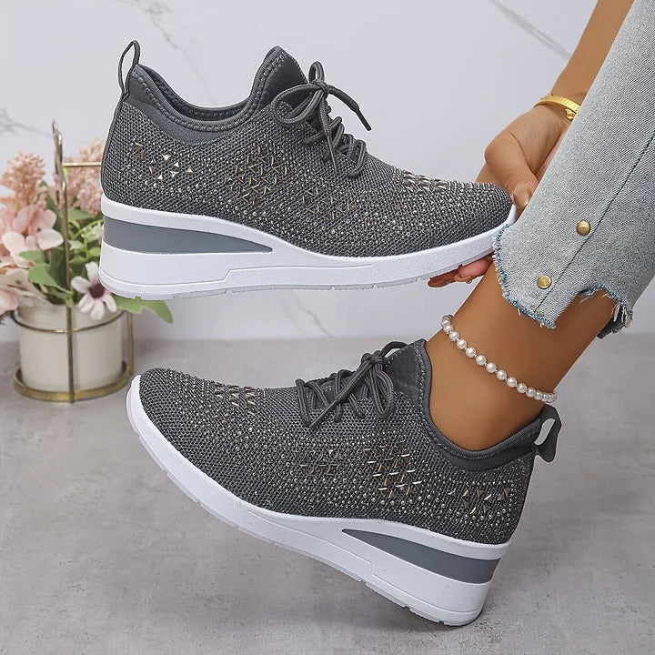 Danielle™ | Comfort Sneakers with Sparkling Stones