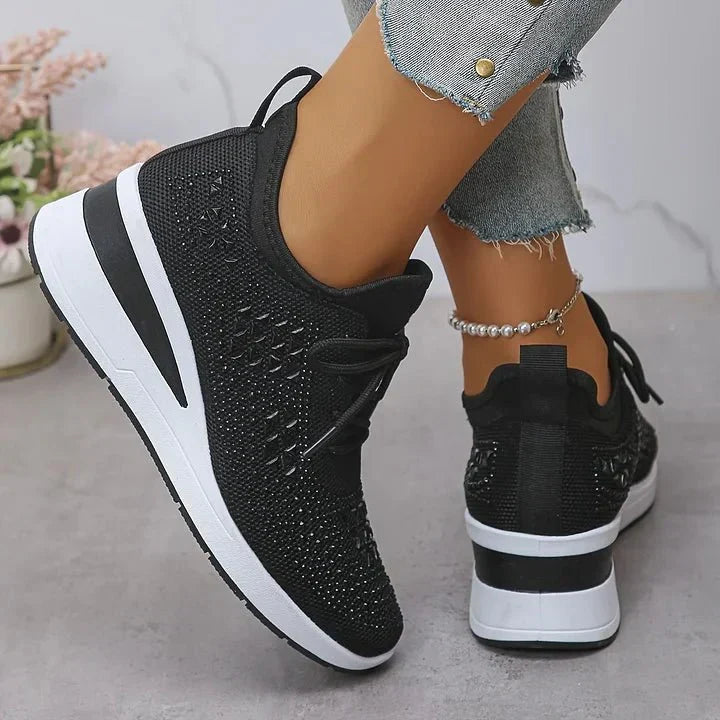 Danielle™ | Comfort Sneakers with Sparkling Stones