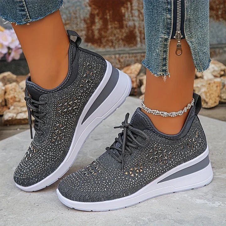Danielle™ | Comfort Sneakers with Sparkling Stones